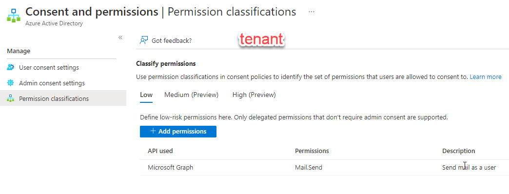 permission
