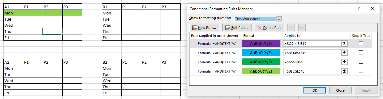 Excel and conditional formatting based on current date - Microsoft Q&A