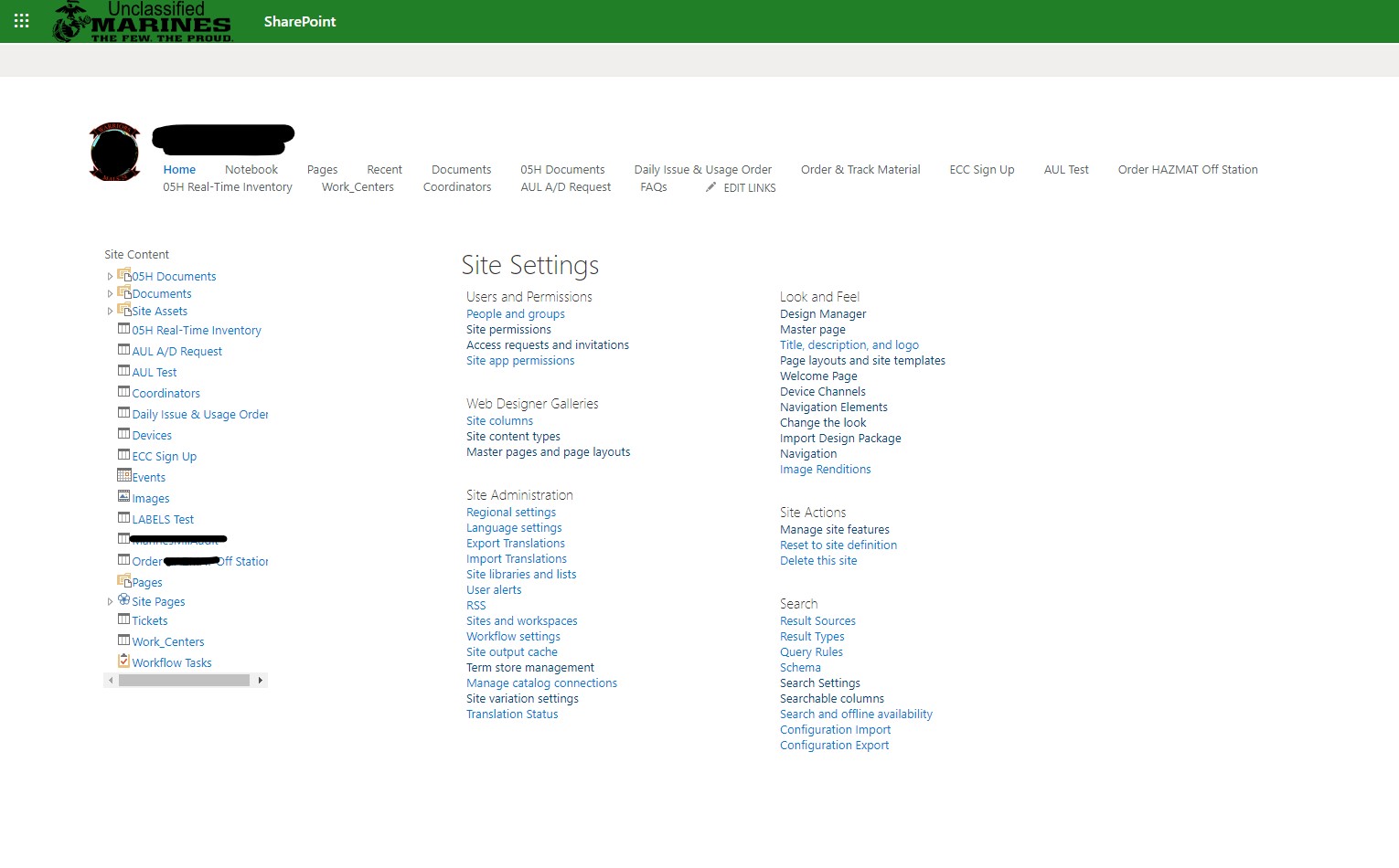Original SharePoint Online Settings