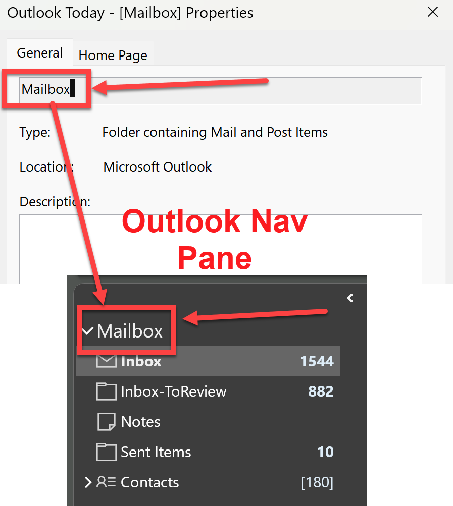 Outlook .PST File Names show up differently inside Outlook - Microsoft Q&A
