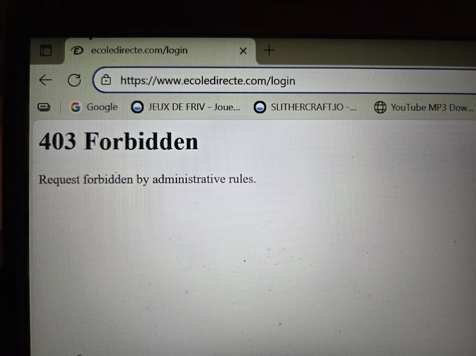 403 forbidden