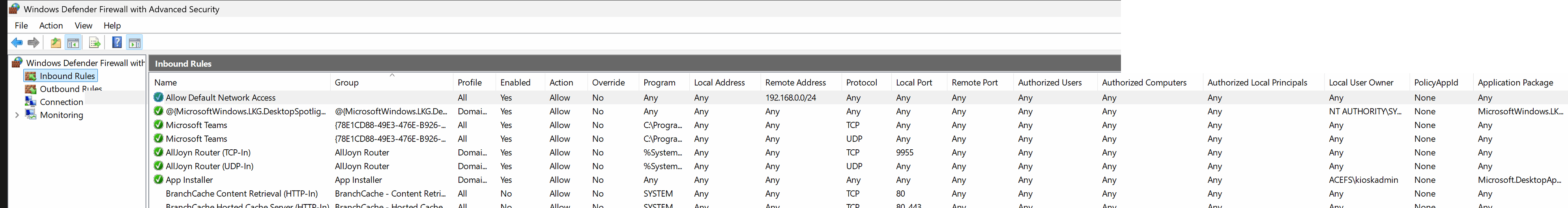 How to configure defender firewall - Microsoft Q&A