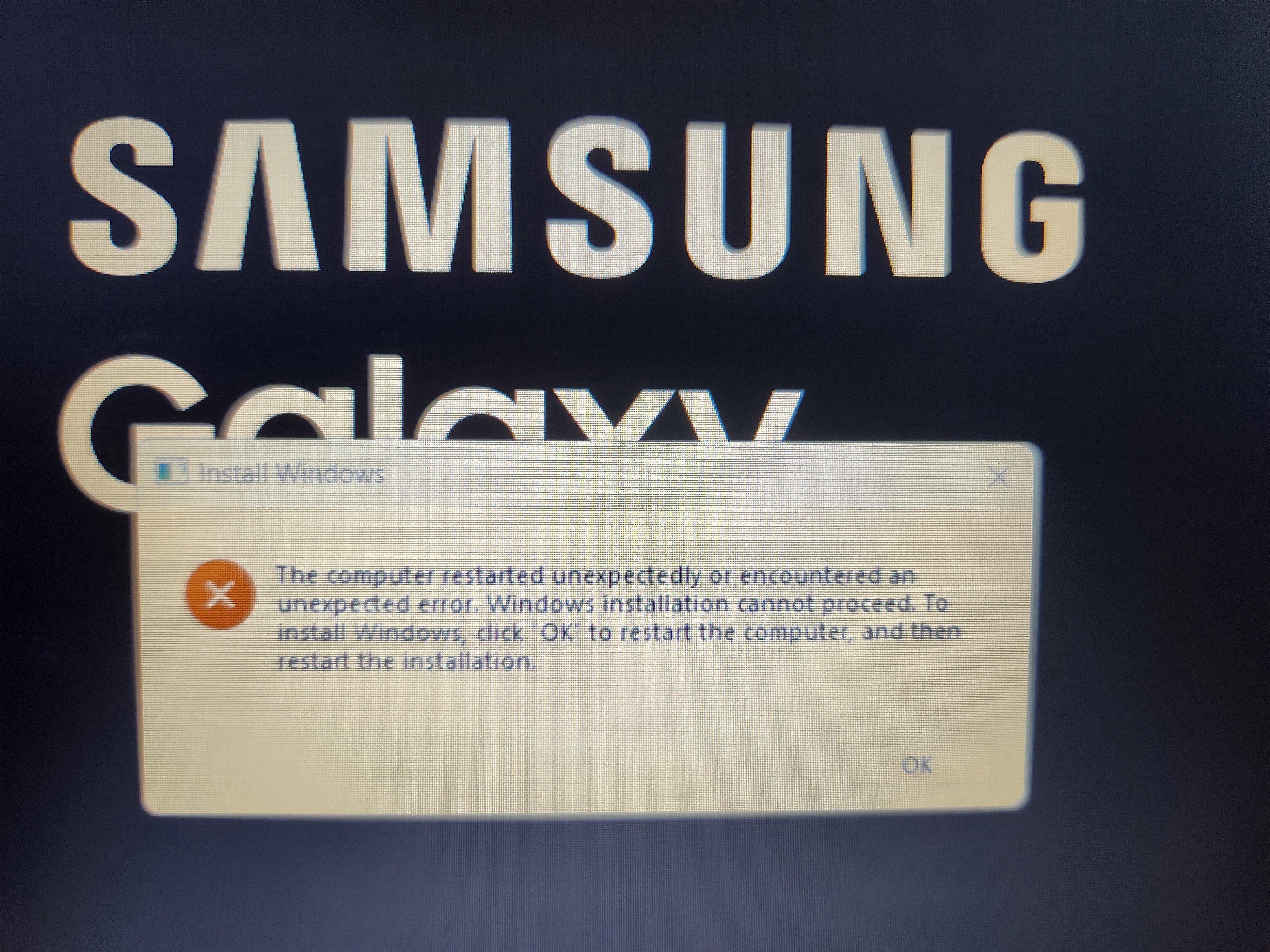 I tried to do a factory reset but it died during the install of windows ...