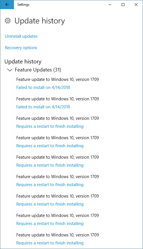 Windows 10: Endless feature updates - Microsoft Q&A