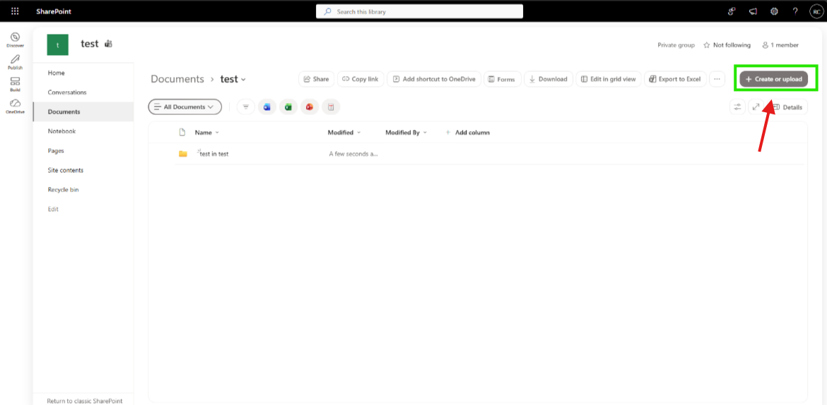 How to create a new folder in the sharepoint site? - Microsoft Q&A