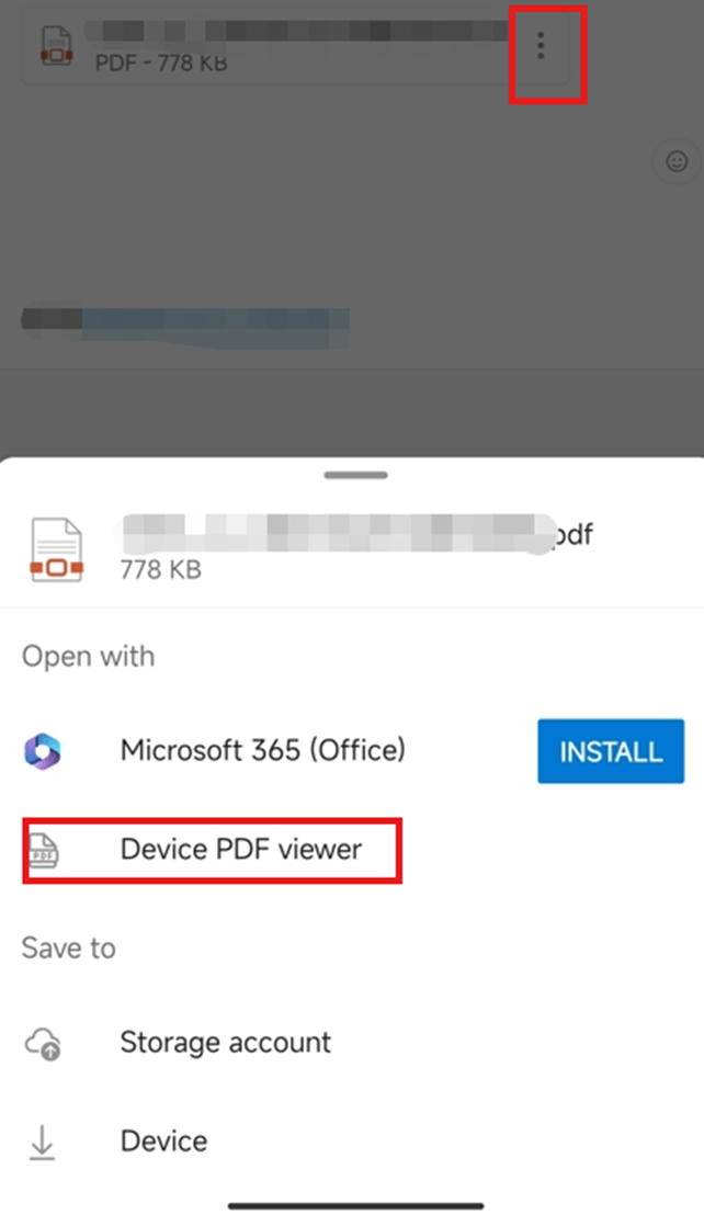 android outlook app damage PDF files - Microsoft Q&A