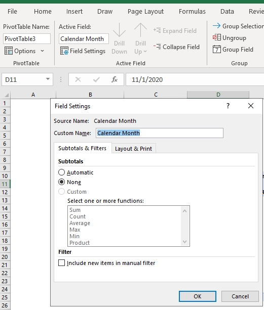Pivot Table shows the date in the wrong format. - Microsoft Q&A