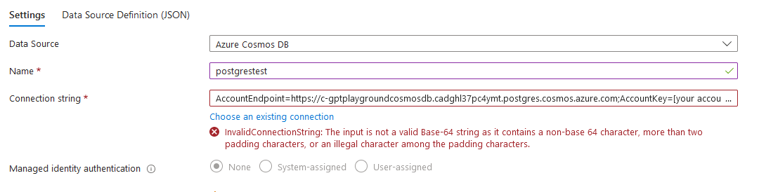 Connect Vector DB based on PostgreSQL with Cognitive Search Data Source ...