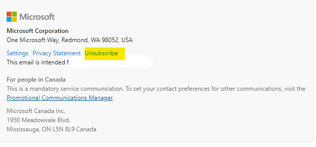 Do you have a unsubscribe add-on? - Microsoft Q&A