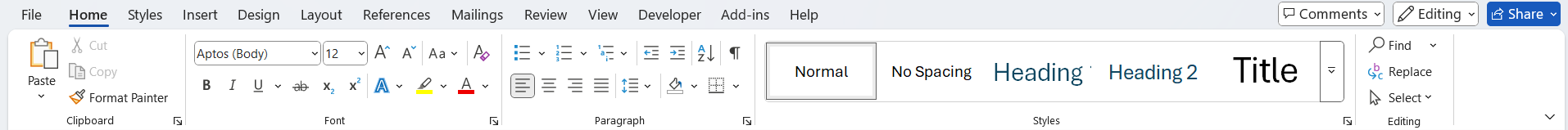 How do I fix my Ribbon Home tab so that Styles doesn't take up so much ...