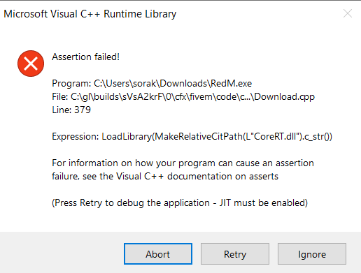 Microsoft Visual C++ Runtime Library, Assertion Failed, Error 365 ...