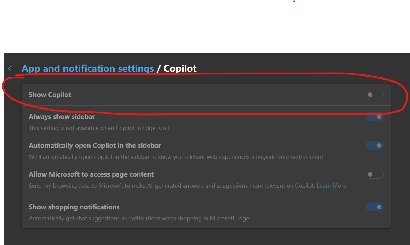 Edge 的copilot 被禁用了，如何打开？ - Microsoft Q&A