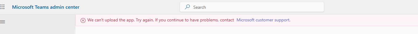 We are having issues with uploading new version of the app on Microsoft ...