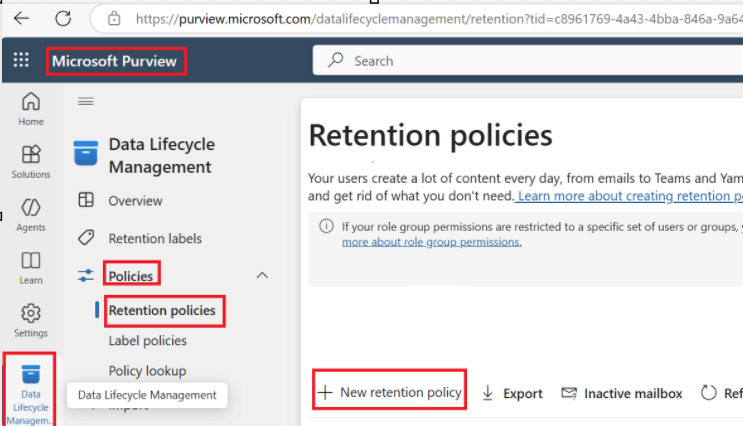 Can the retention period for Teams conversations be set to less than 90 ...