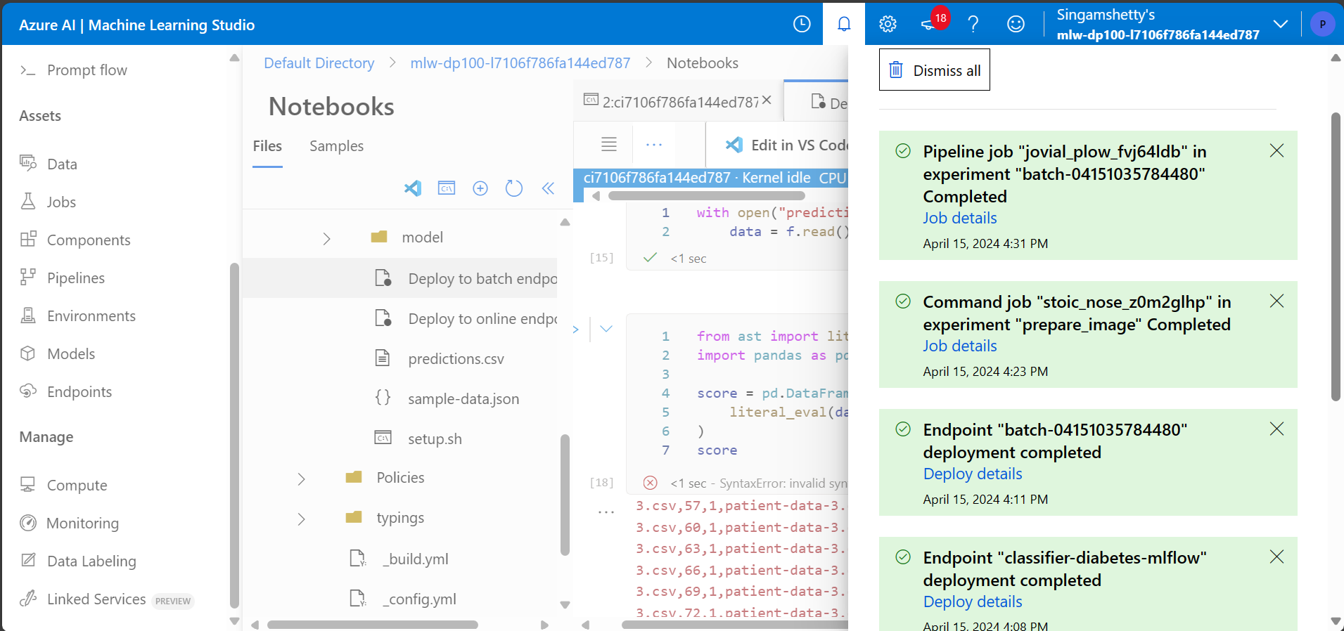 Issue when running a command - Microsoft Q&A
