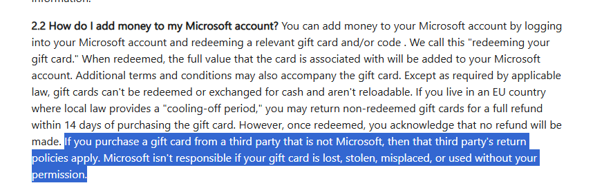 I can't redeem my voucher - Microsoft Q&A