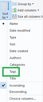 Folder tag info- sorting - Microsoft Q&A