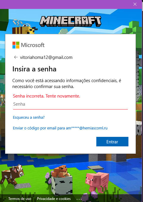 Código do erro: 0x80048820 - Microsoft Q&A