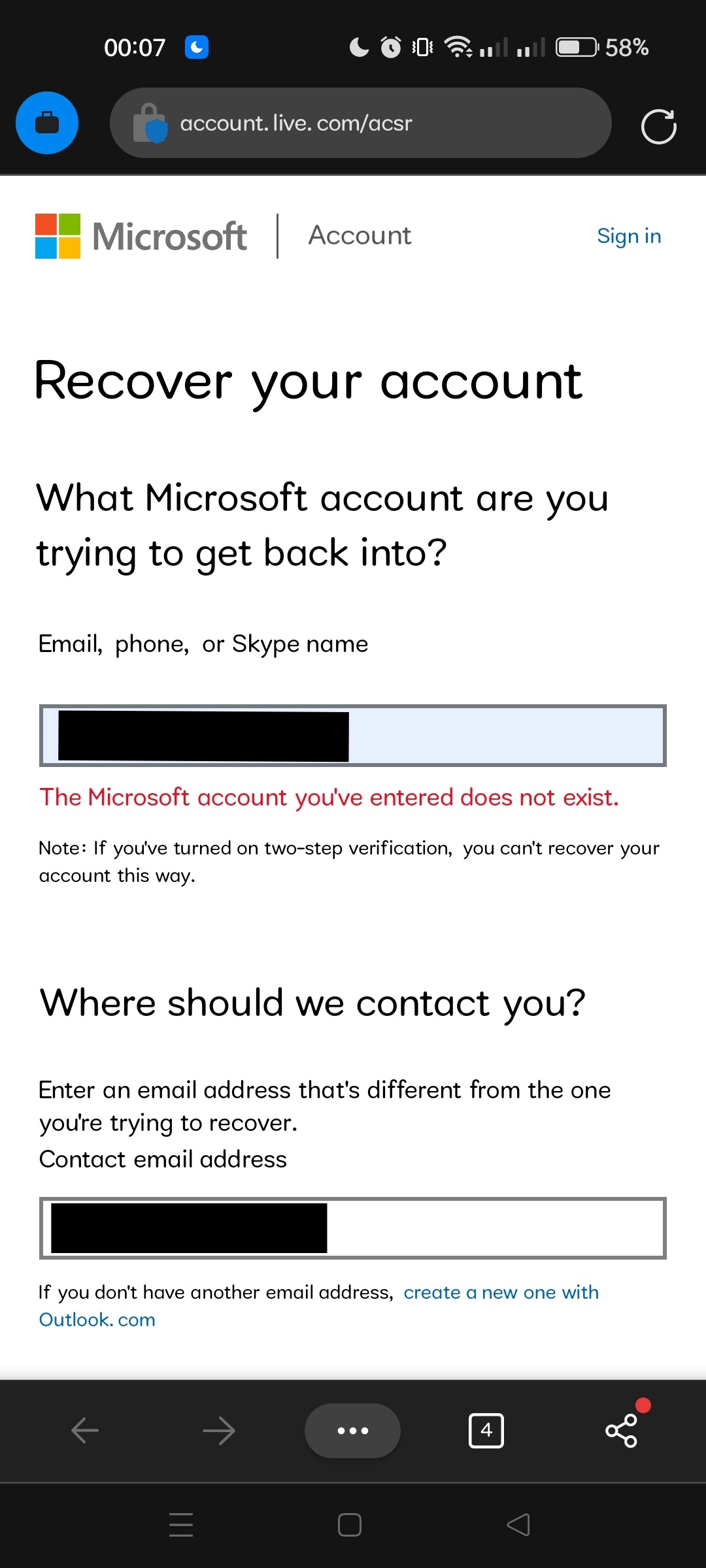 Cannot login to my onedrive even email and password is right ...