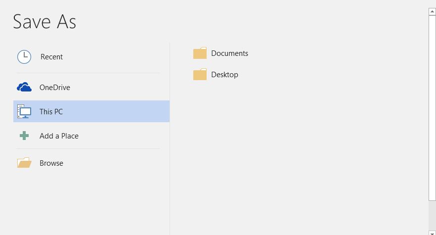 MS Word "Save As" in the current folder that the file is located in ...