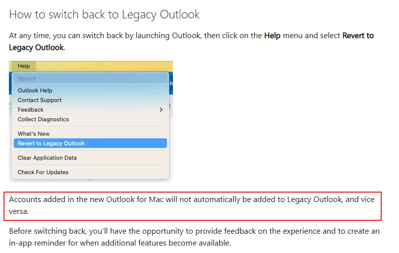 Outlook for Mac Legacy and Local Folders issue - Microsoft Q&A