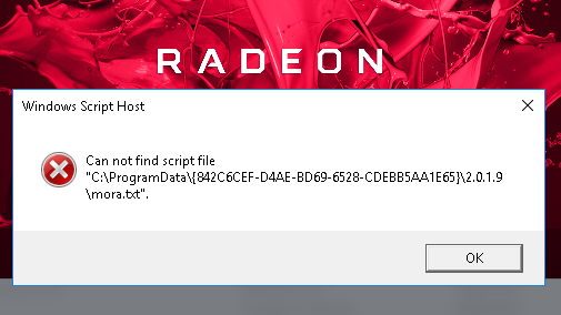 Windows Script Host. Can Not find script file ANNOYING HELP - Microsoft Q&A