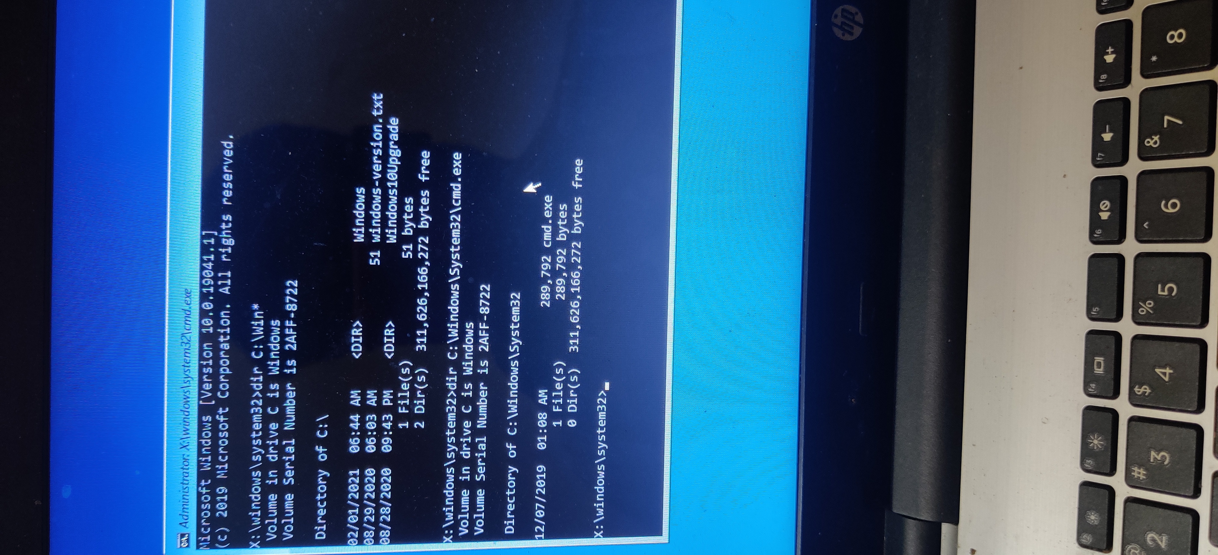 Cmd error message - Microsoft Q&A