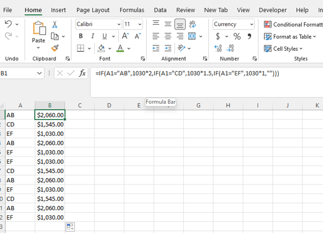Auto populate a cell with a formula based on text in another cell ...