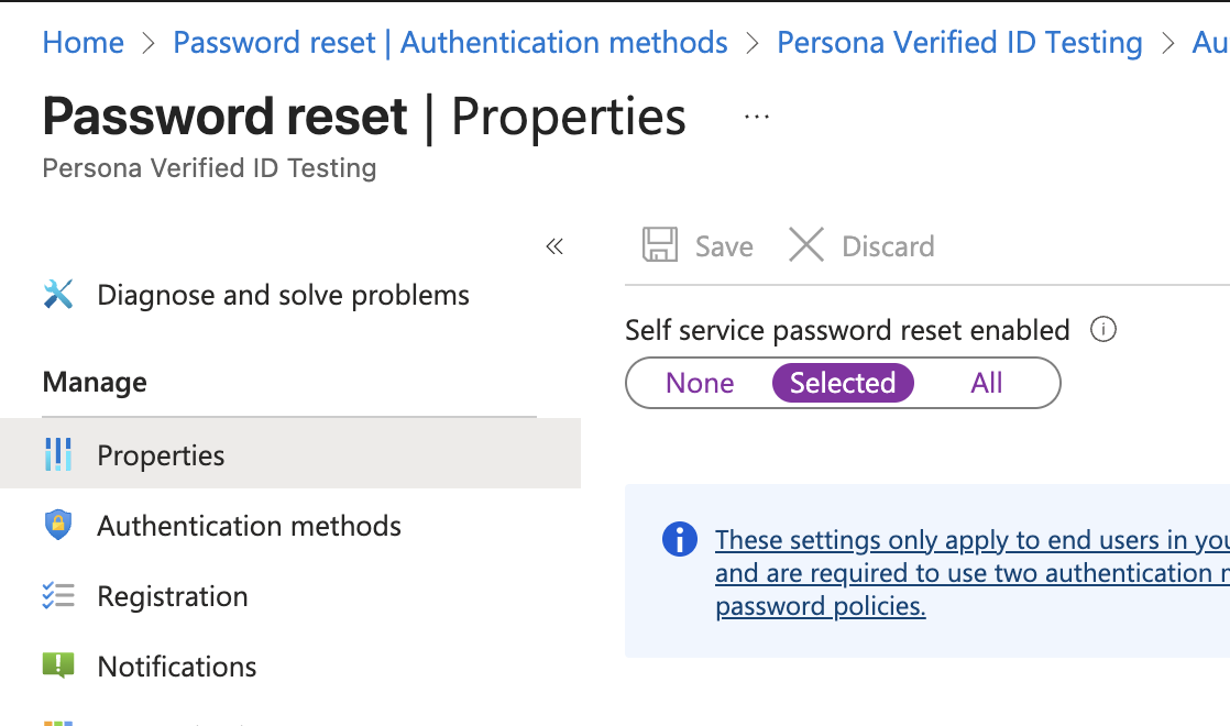 Not able to enable SSPR, cannot customize URL - Microsoft Q&A