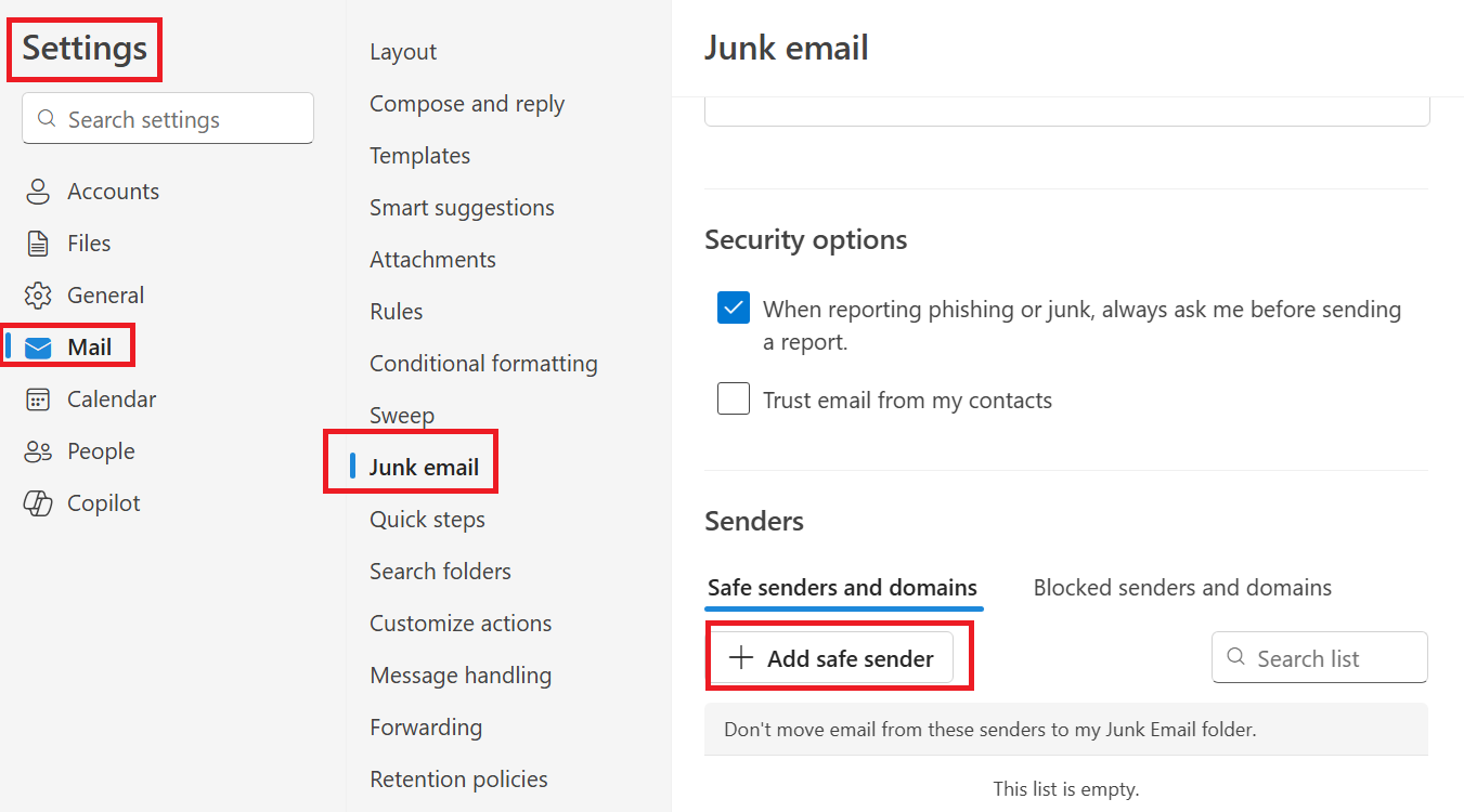 I cant receive an email to some contact - Microsoft Q&A