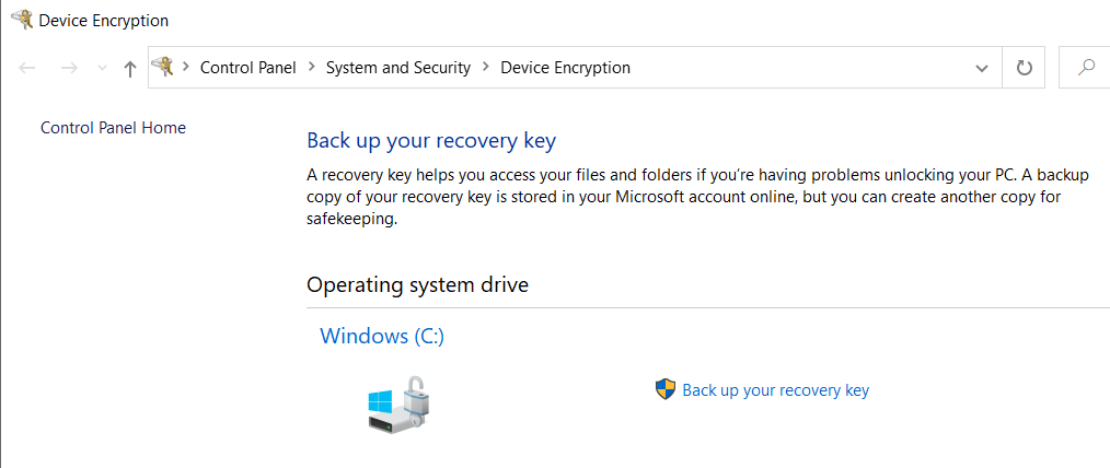 How to get bitlocker key for a pre-installed Windows10 new laptop ...