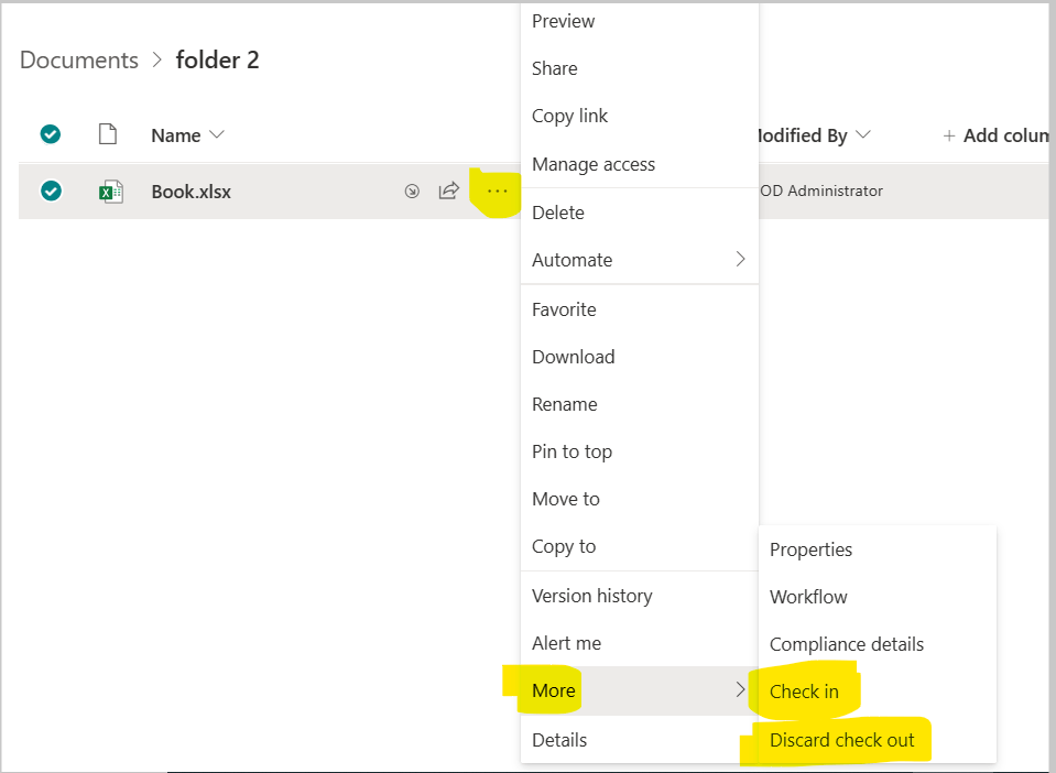 Is it possible to check back in a file that was previously checked out ...