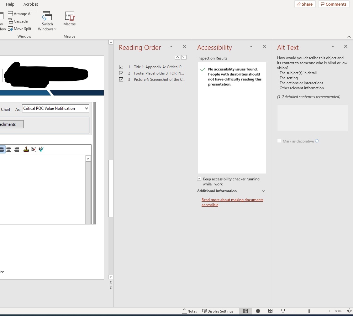 PowerPoint Accessibility Checker not catching Reading Order error ...