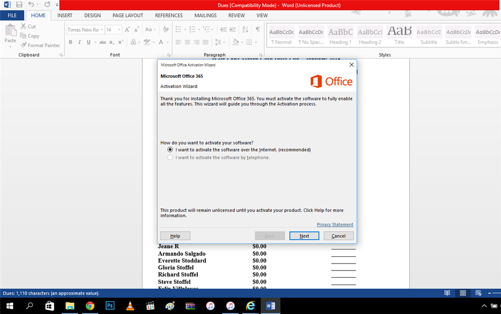 Unable to activate Office 365 Home, Erro Code: 0x4004F00D. - Microsoft Q&A