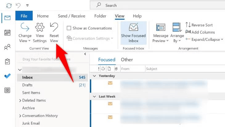 Can't repair my current Inbox view - Microsoft Q&A