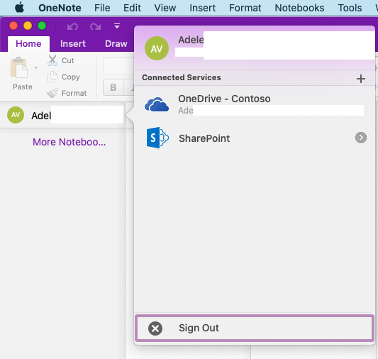 Updating login email in Onenote on Mac - Microsoft Q&A