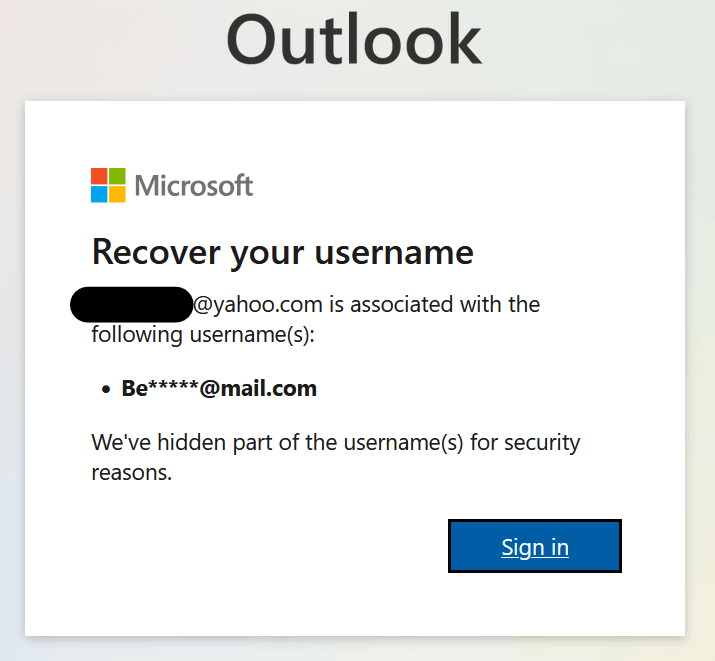 Unknown Microsoft account linked to my Yahoo email - Microsoft Q&A