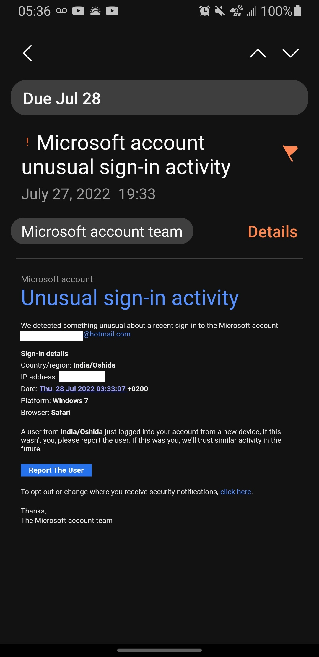 Is this email legit? - Microsoft Q&A