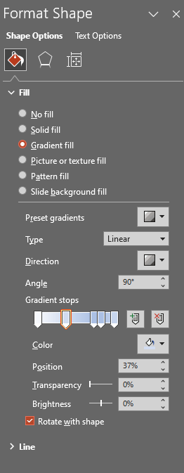 Choosing own two colors in a gradient in PowerPoint - Microsoft Q&A