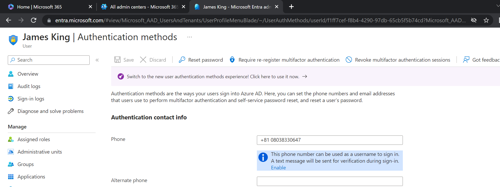 Authenitcation Azure Microsoft Office 2
