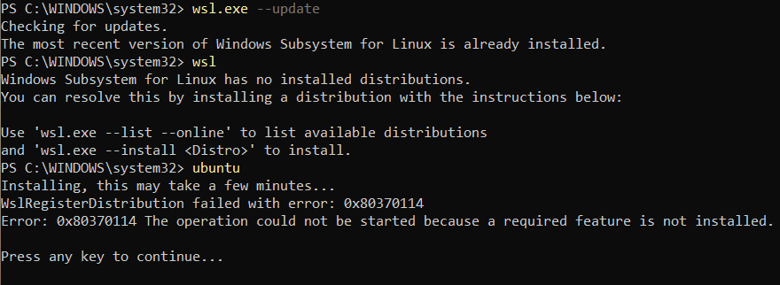 How to fix WslRegisterDistribution failed with error How to fix WslRegisterDistribution failed with error