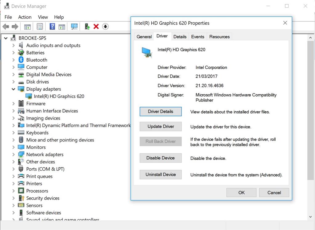 Surface Pro External Monitor Black screen with Intel HD Graphics 620 ...