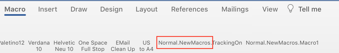 How to change name of macro in mac word 365 - Microsoft Q&A