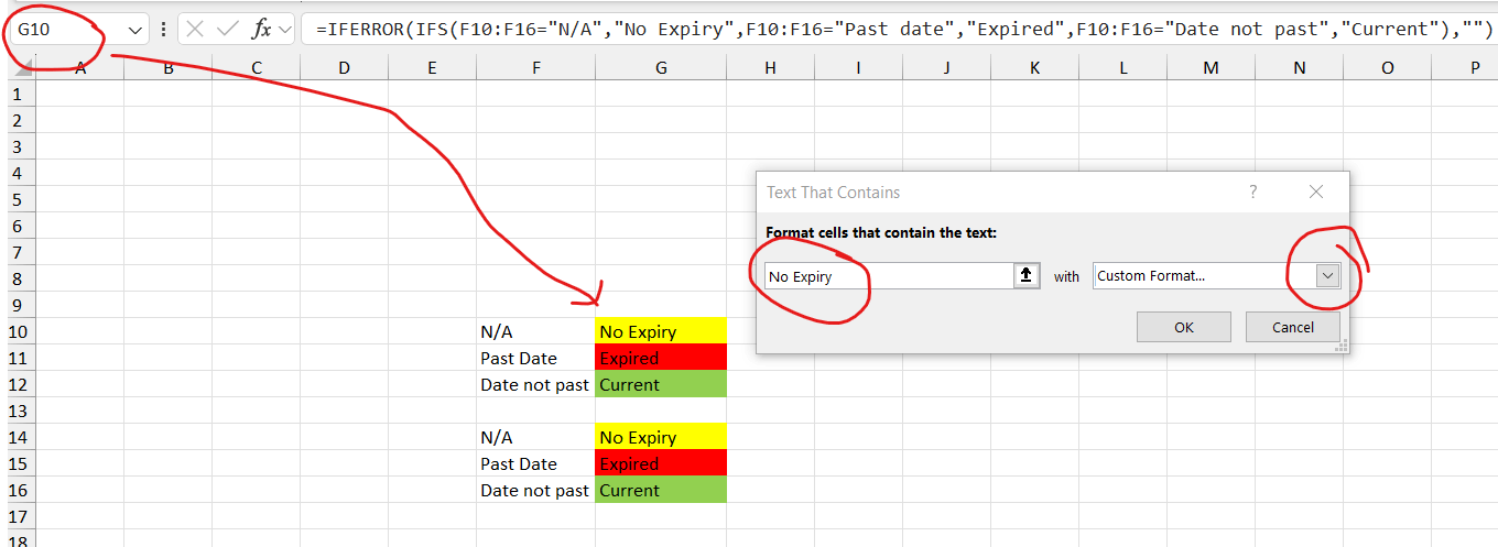 Condional formatting multiple in one cell - Microsoft Q&A