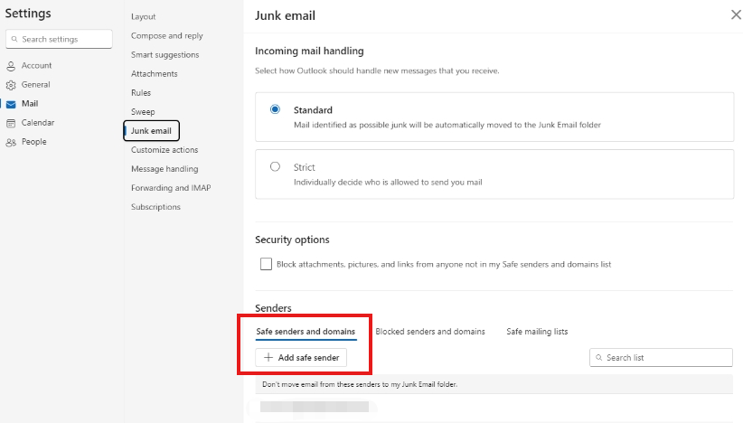 How to add a safe sender in Hotmail? - Microsoft Q&A