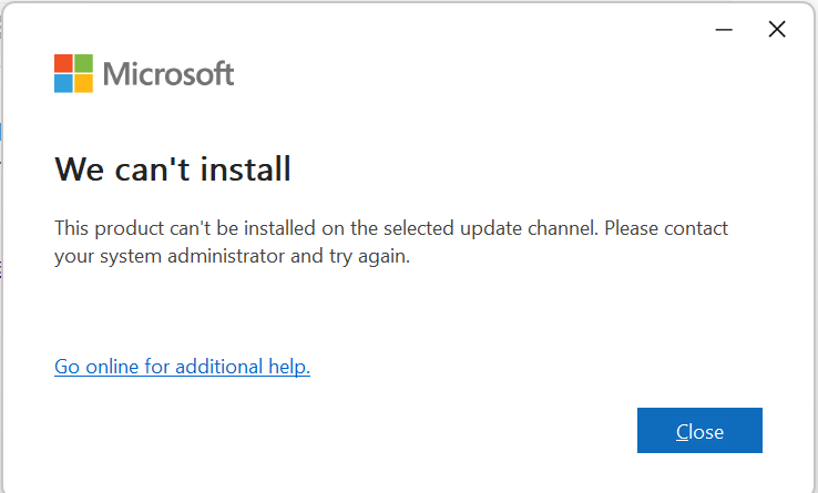 Error when trying to install the new OneNote - Microsoft Q&A