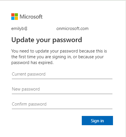 Users receiving “you can’t reset your own password...” error at initial ...