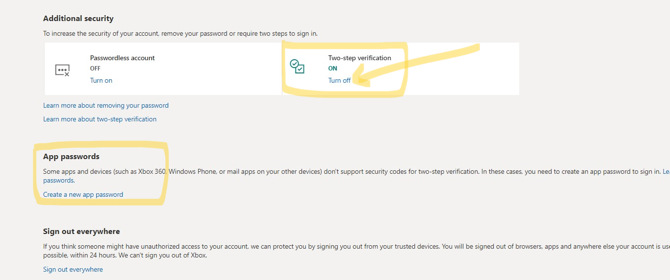 App password created - Microsoft Q&A