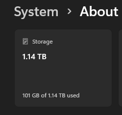 Showing Incorrect Storage - Microsoft Q&A