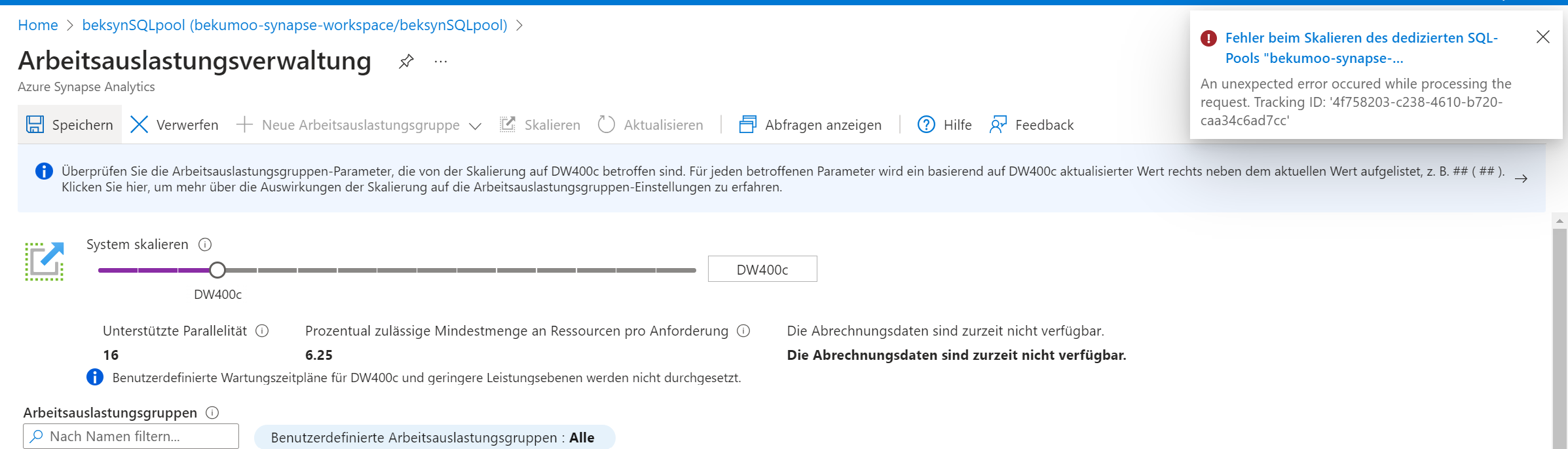 Skalierung DB